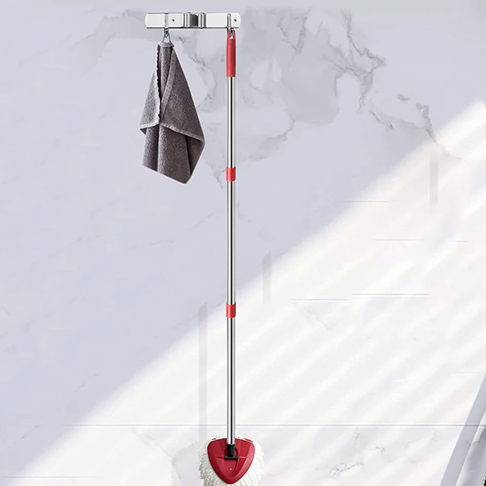 

Mop Handle Replacement 4 Section Stainless Steel Plastic Rotating Extended Rod European Thread Practical Cleaning