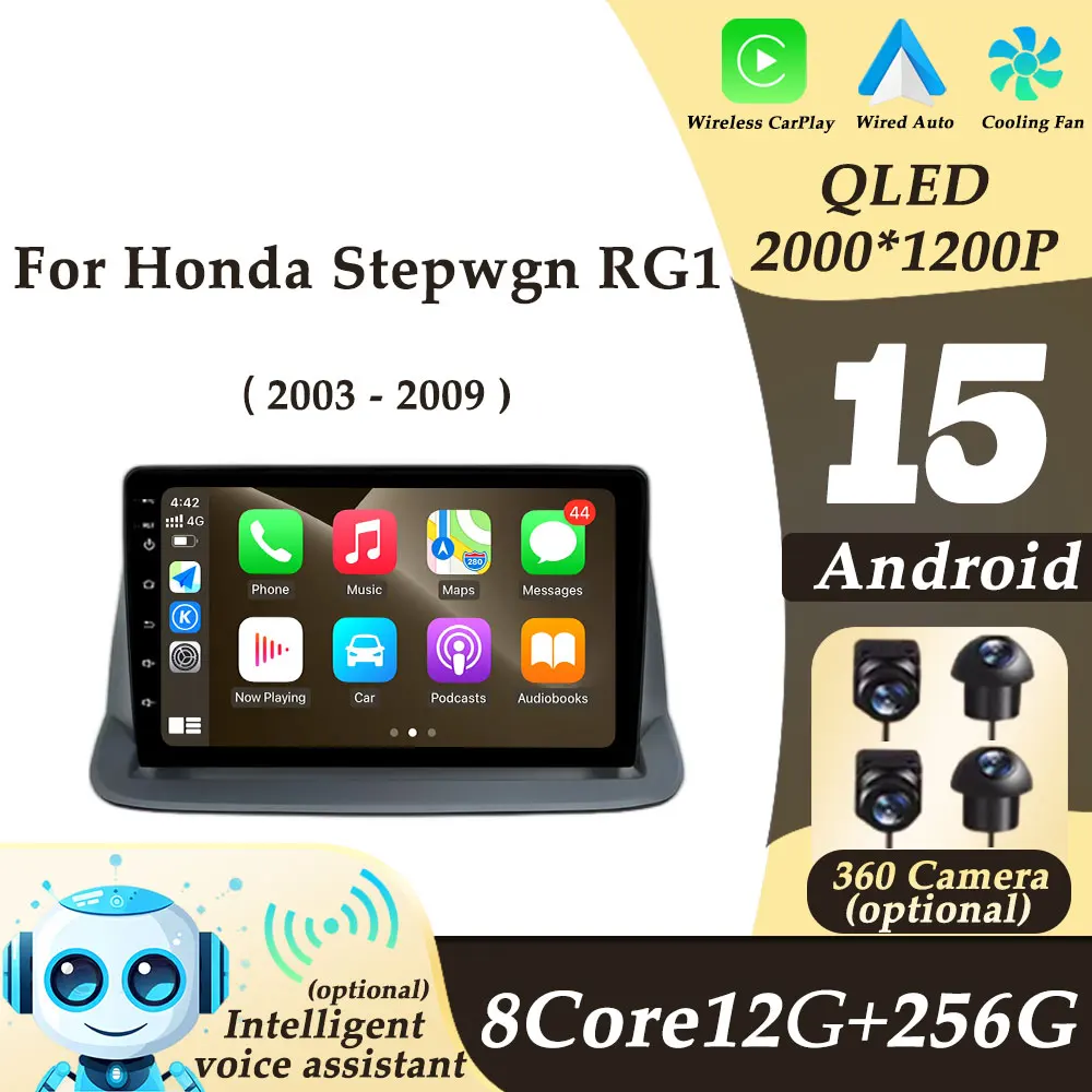 

9" GPS Navi for Honda Stepwgn RG1 2005 - 2009 Android Auto CarPlay Multimedi Player Video Audio Car Radio Split Screen DSP WIFI