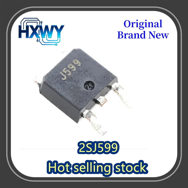 

(10/50 pieces) 2SJ599 Silkscreen J599 TO-252 Field Effect MOSFET P-channel 20A 60V Brand New Original