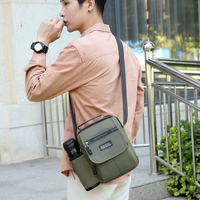 Fashionable Men's Trendy Casual Business Single Shoulder Crossbody Bag Multifunctional Storage Anti  Portable Bag