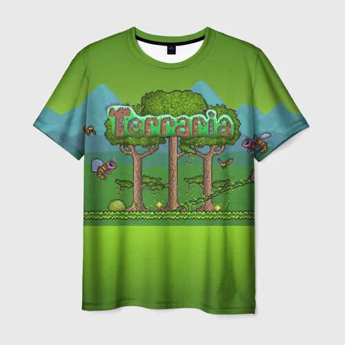 2024 Classic Retro Game Terraria T-shirt Male 3D Printed Men Women Short Sleeved T shirts Summer Fashion Kids Tees Tops Clothing