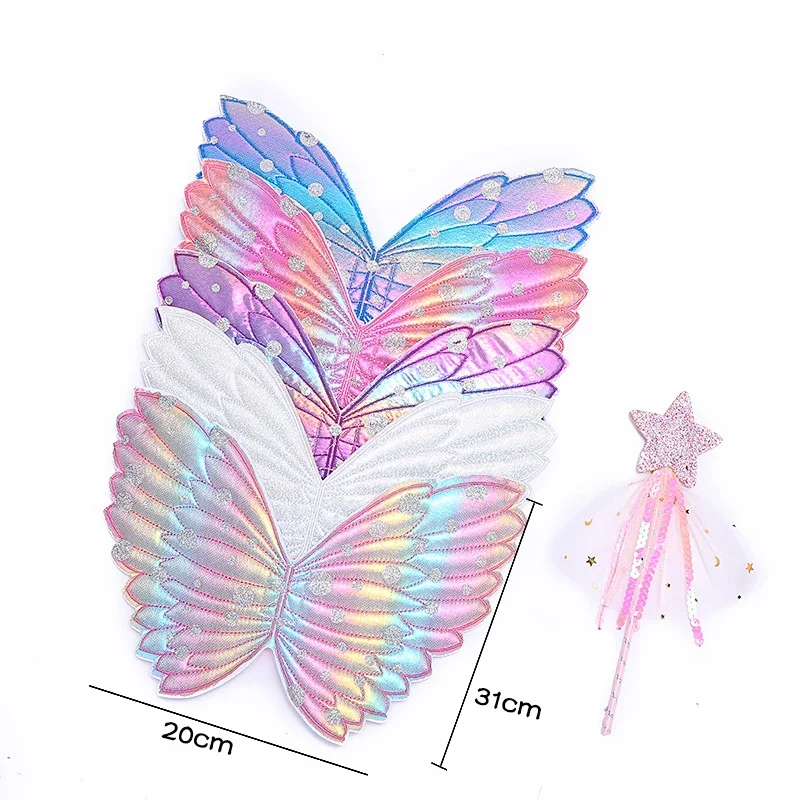 Butterfly Wings Angel Wings Children\'s Festival Performance Decoration Fairy Stick Unicorn Party Decor Birthday Party Decor