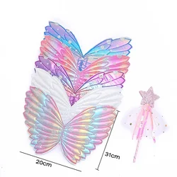 Butterfly Wings Angel Wings Children's Festival Performance Decoration Fairy Stick Unicorn Party Decor Birthday Party Decor