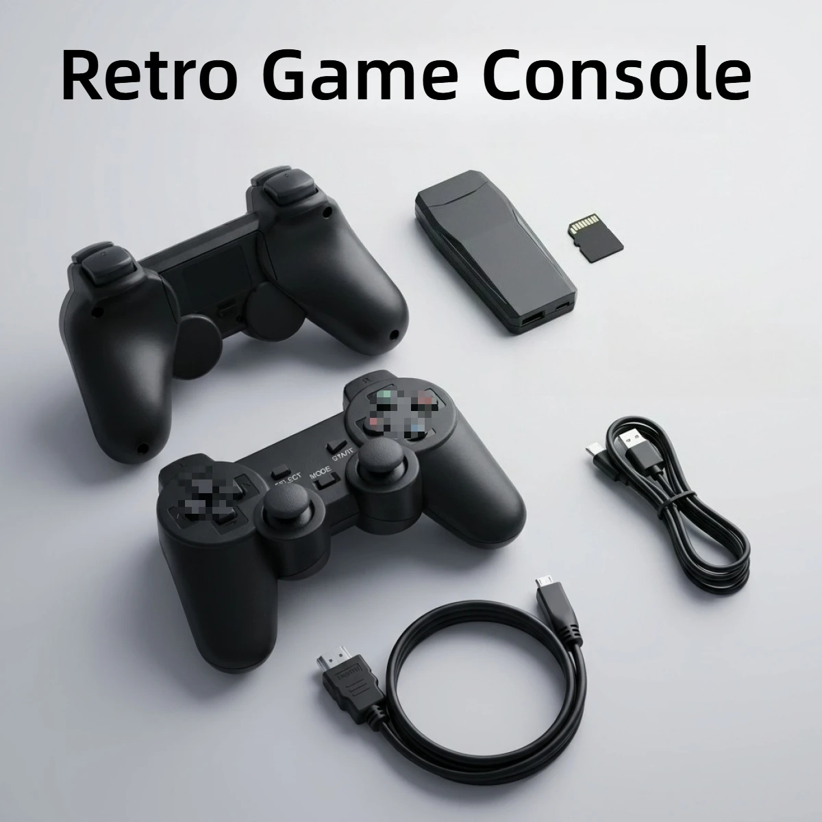 

Retro Video Game Console 64GB Video Game Stick Double Wireless Controller For 20000 Retro Games Console Kid Play Gift