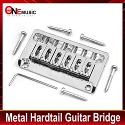 Metal Hardtail Guitar Bridges with Side Wall 82x44MM-10.5 for 6 String Electric Guitar Body Through Guitar Parts