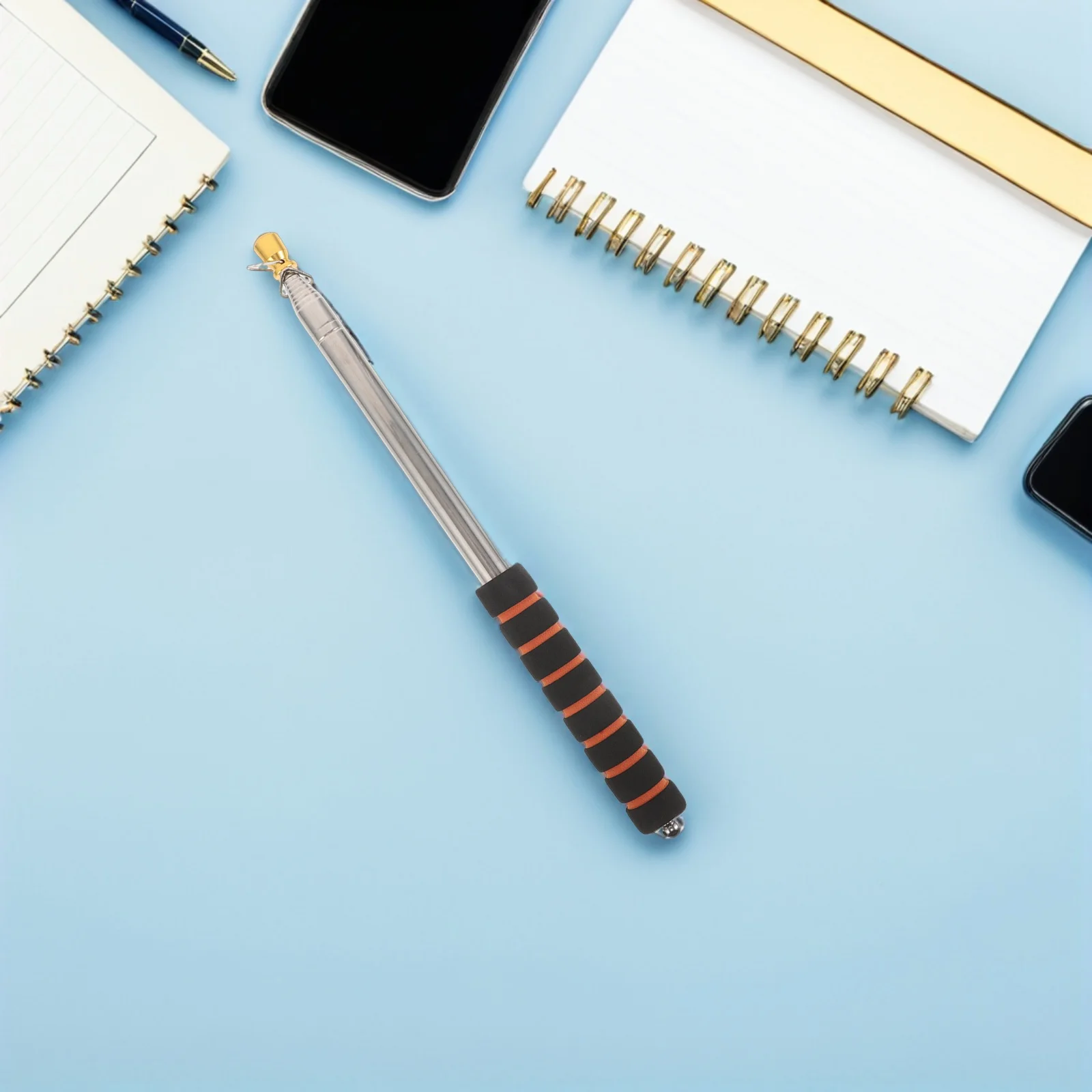 

Telescopic Stainless Steel Portable Flagpole Retractable Extendable Handheld Teacher Pointer Stick Outdoor Flag Pole Tour Guide