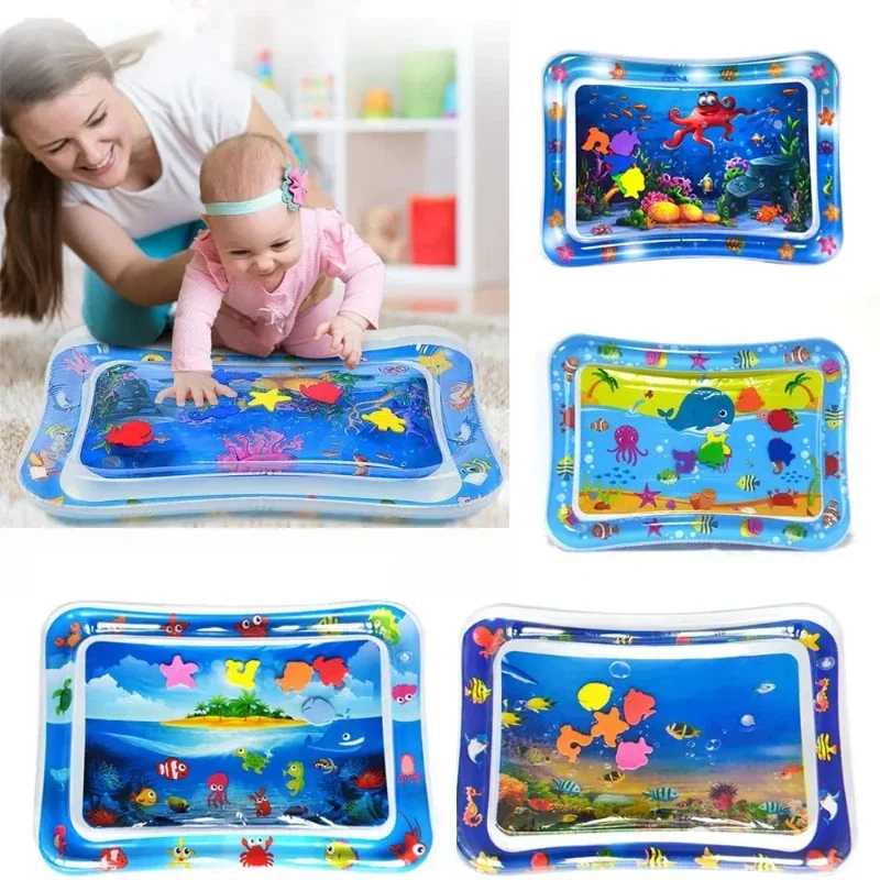 Children Inflatable Water Pad Anti-shock Mat Education Developing Baby Toys Creative Baby Water Mat Play Mat Game Carpet
