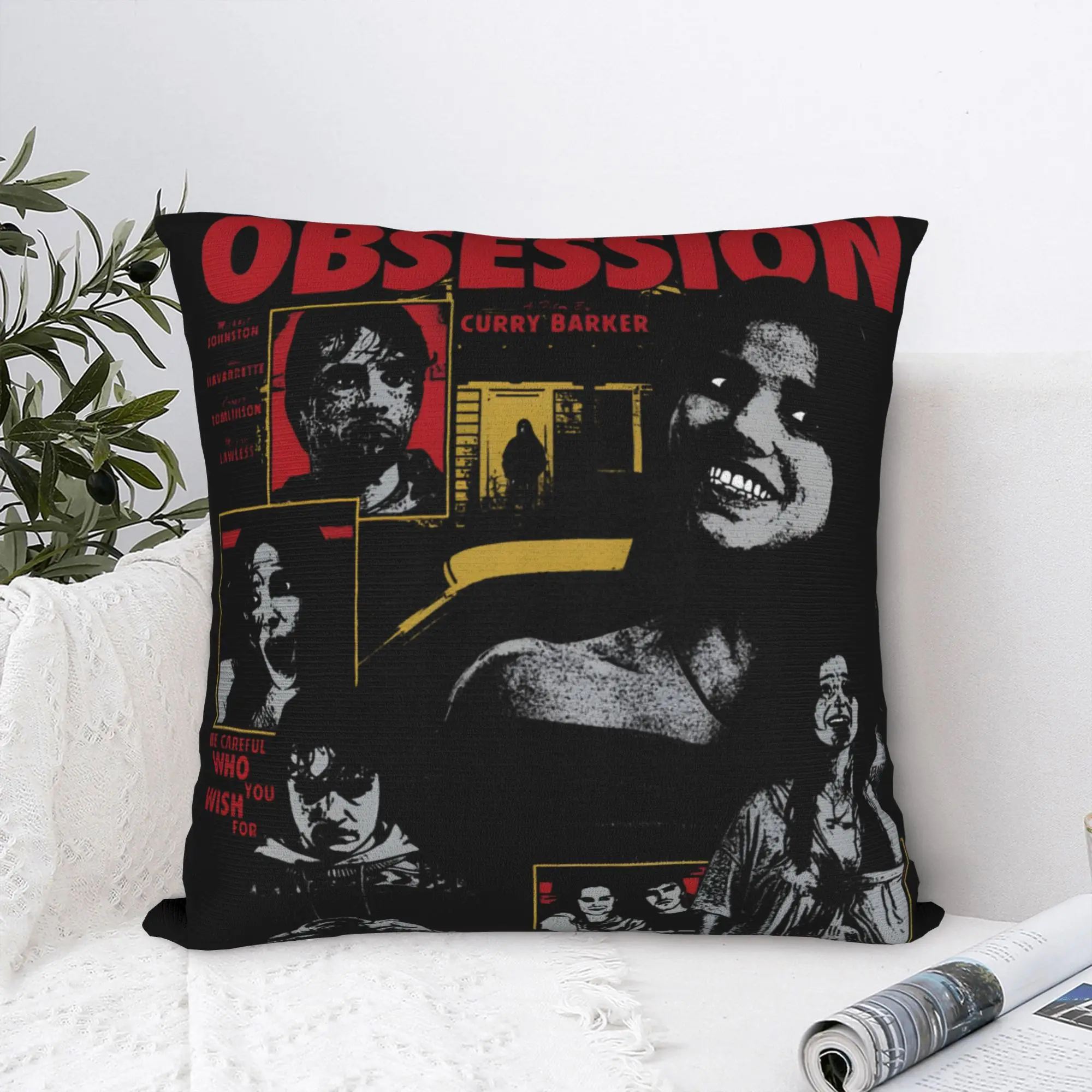 Obsession 2026 Horror Movie Pillowcase Polyester Cushion Cover Decorative Throw Pillow Case Cover Seat Wholesale 40X40cm