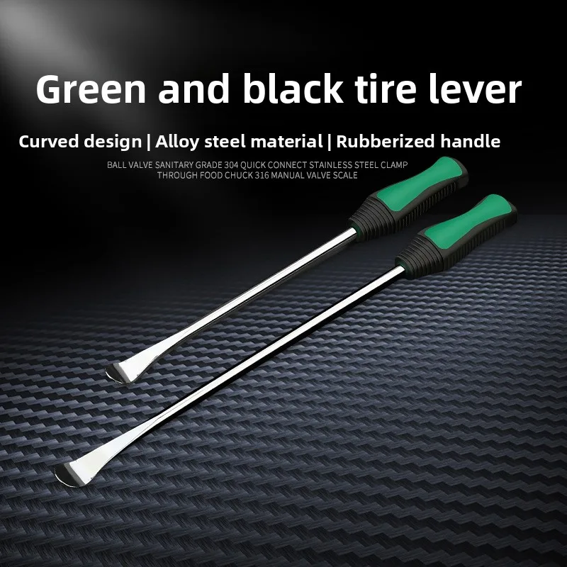 Tire Repair Tool, Polished Anti-rust Tire Pry Bar with Non-slip Rubber Grip for Motorcycle Bike Tire Changing