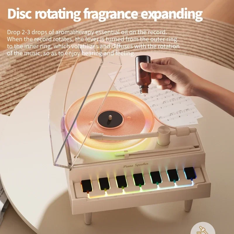 Originality Piano Bluetooth Speakers Birthday Gift for Girls Girlfriend Best Friend Classmate Little Friend Surprise Selection