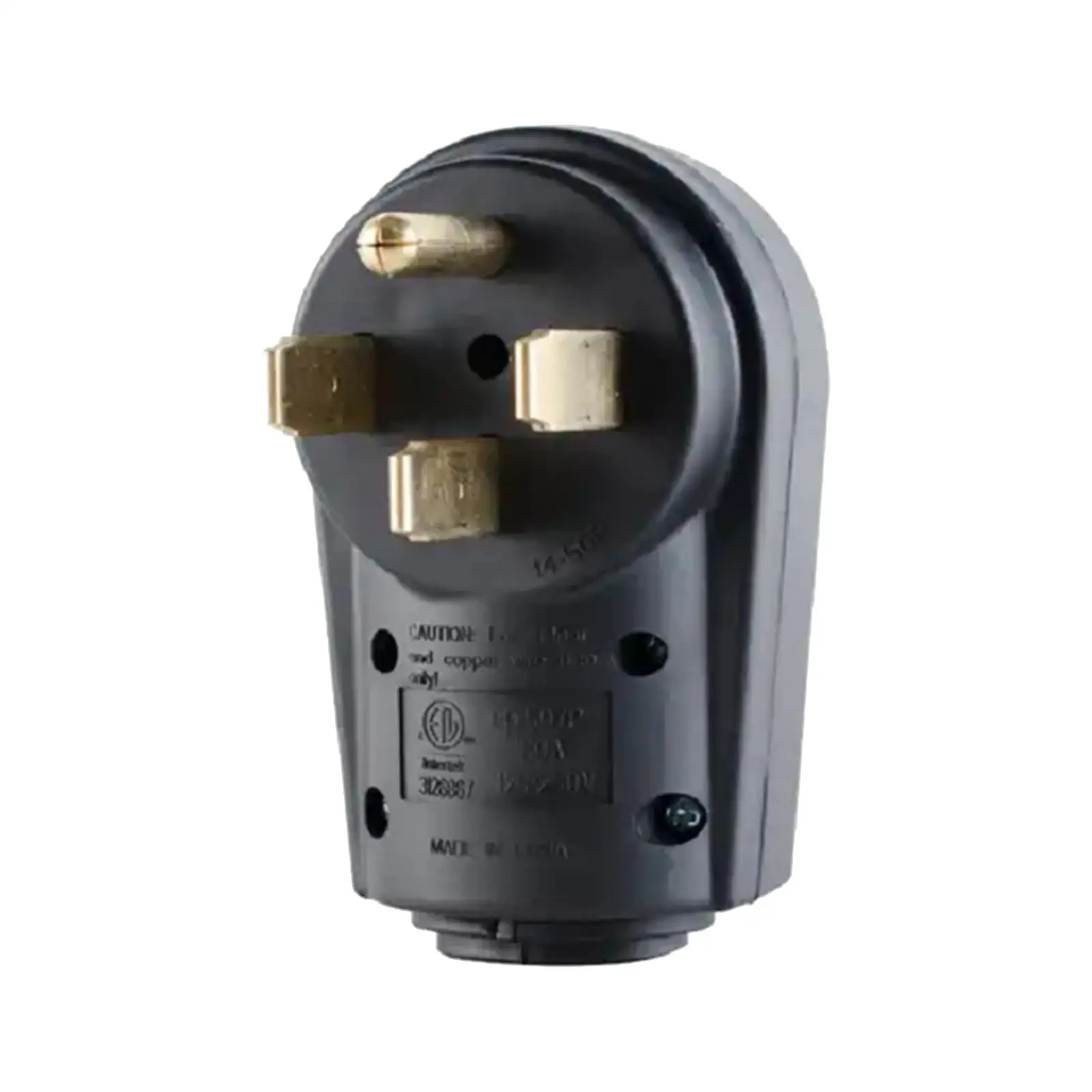 

50 Amp Male RV Plug NEMA 14-50P Ergonomic Designed Handle Durable Power Assembly
