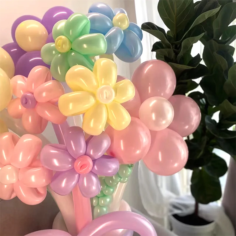 50 stücke Magie Verdickte Lange Streifen Ballon Twist Latex Ballons Form Kindertag Geburtstag Party Hochzeit Dekorationen – Detail 2