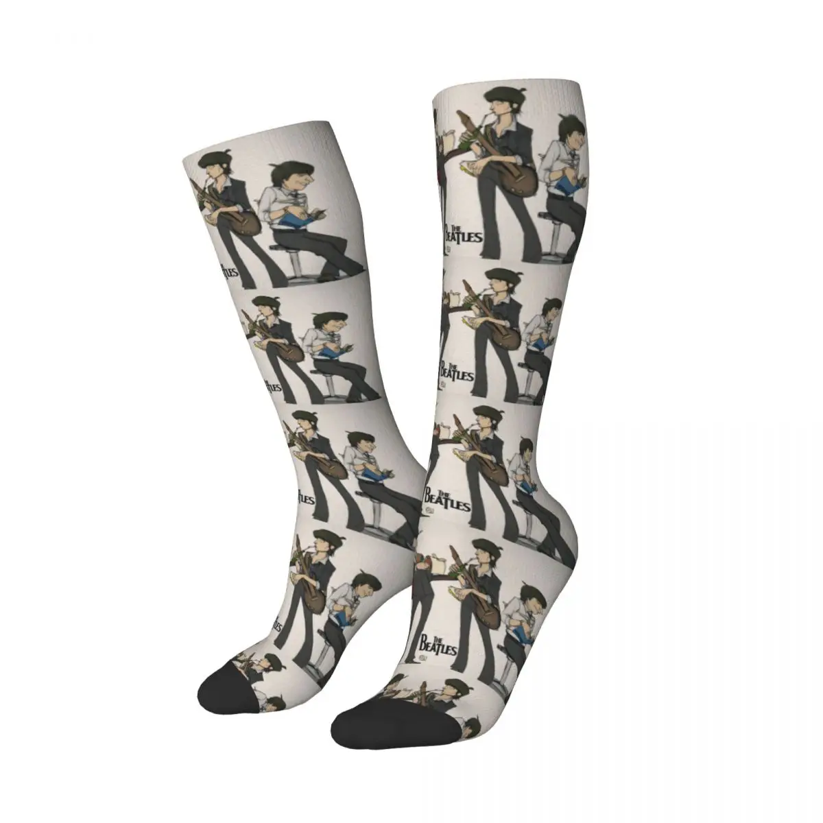 Harajuku The Beatle Memebers Art Socks Harajuku Super Soft Stockings All Season Long Socks Accessories for Man's Woman's Gifts