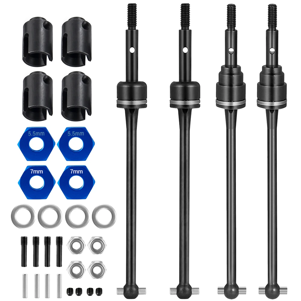 TRINOOD-adaptador de enlace de bloques de dirección de montaje de choque delantero y trasero de aleación de aluminio para piezas de camiones t-raxxas Slash 1/10 2Wd Short Course