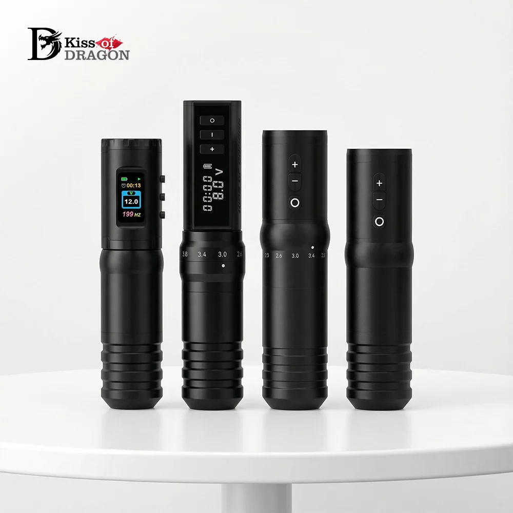 

Kiss of Dragon Wireless Tattoo Pen Adjustable Stroke7 Types Wireless Tattoo Machine Pen for Tattoo Artist Supply