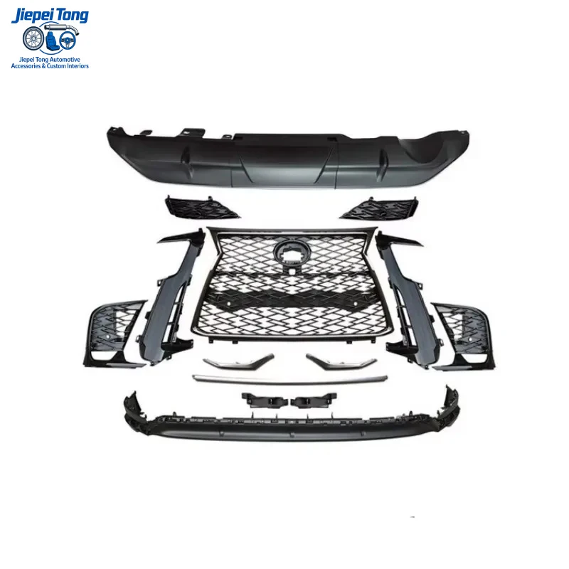 

Комплект переднего бампера и решетки радиатора для Lexus LX600, обновление в стиле F-SPORT T/D, 2022+