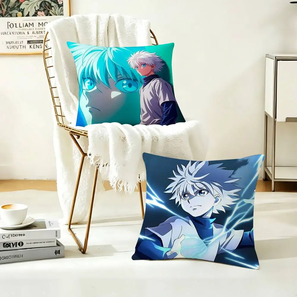 COOL K-Killua Zoldyck H-Hunter X Hunter   Pillow Case Pattern Printed Pillowcase For Living Room Sofa Cushion Cover