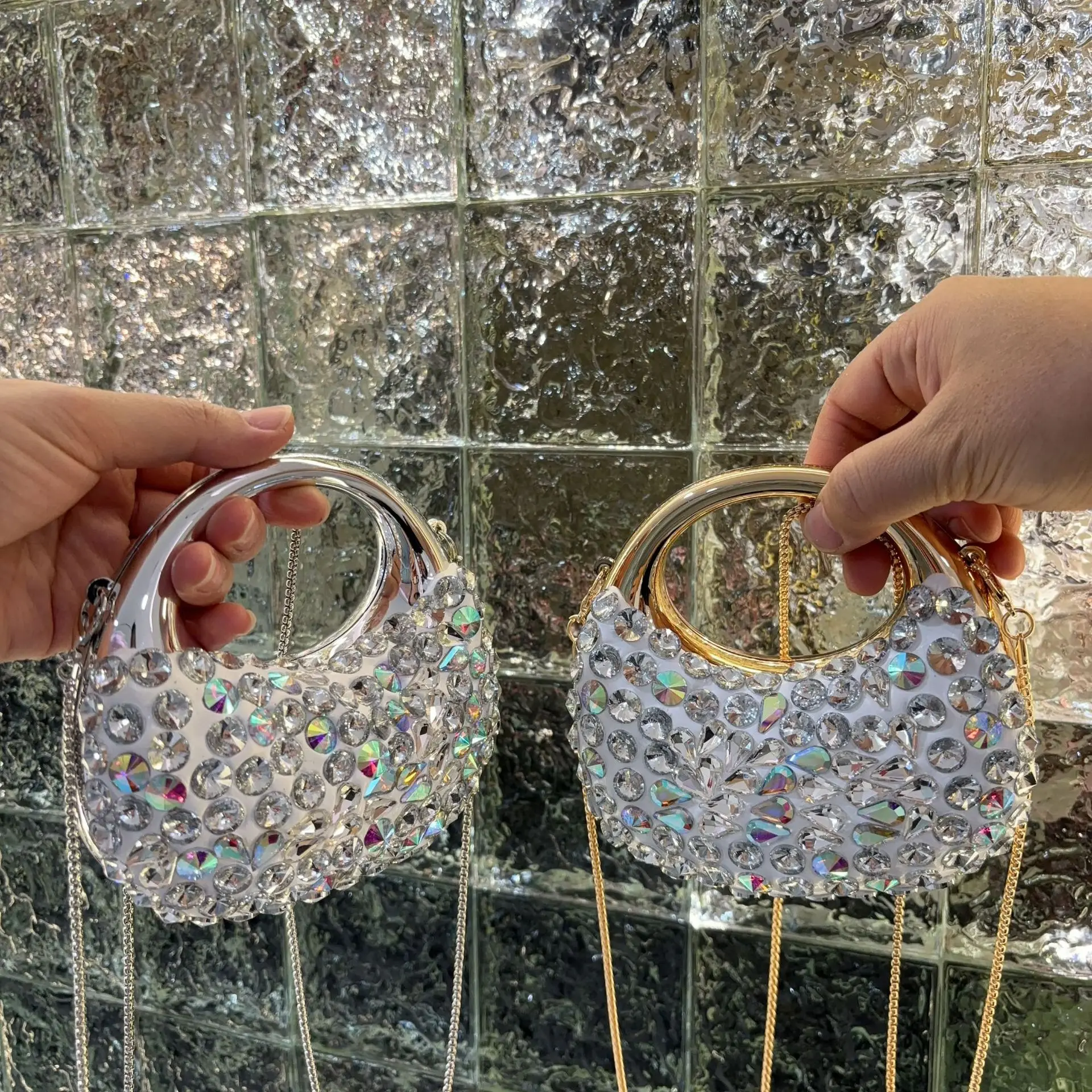 

Original Designer Brand New Fashion Women's Handbag Acrylic with Diamond Dinner Handbags for Women