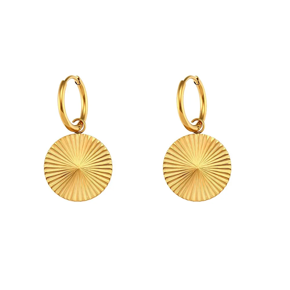 Women's 18K Gold Plated Waterproof Necklace Earring Set