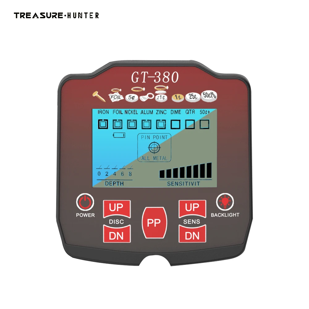 001 GT380 Underground Metal Detector/Treasure Hunt/Archaeology/