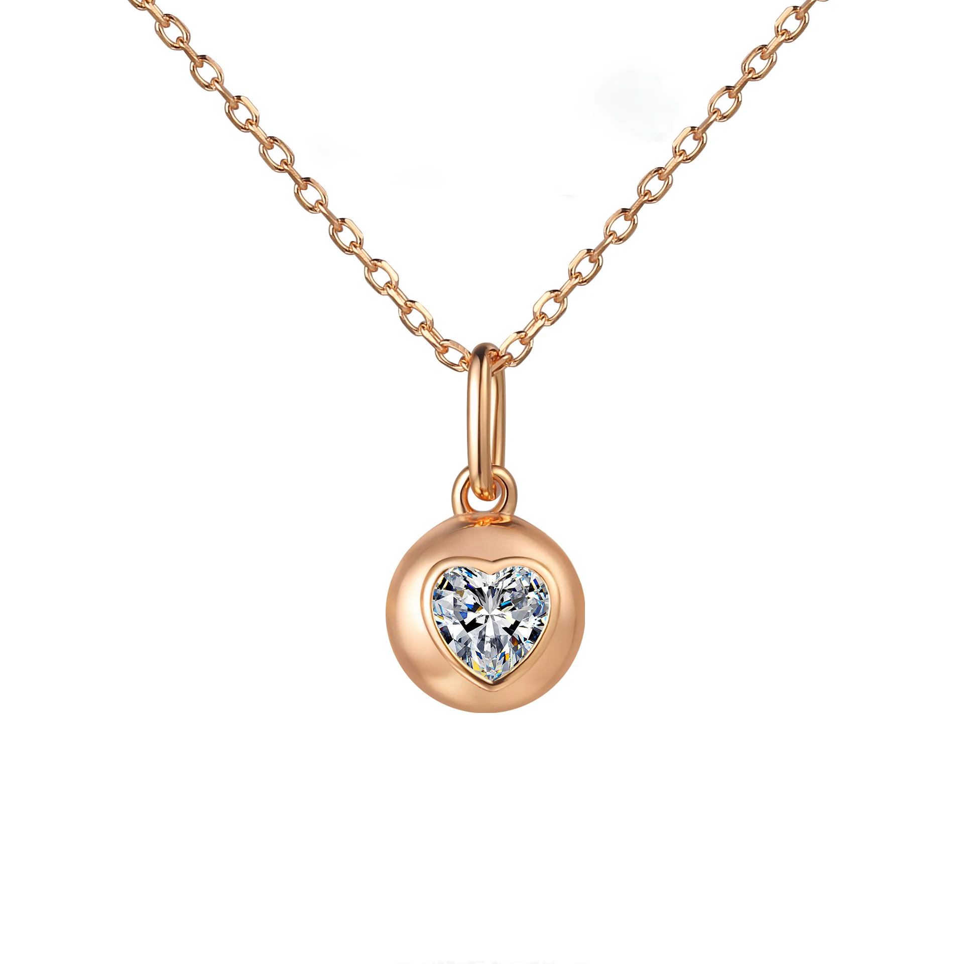 

S925 sterling silver moissanite champagne gold necklace women's all-inclusive love pendant exquisite fashion niche accessory