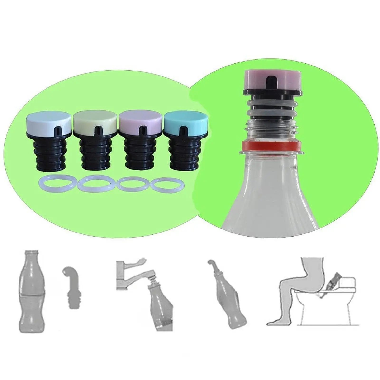 Portable bidet for toilet washing nozzle personally for traveling hiking