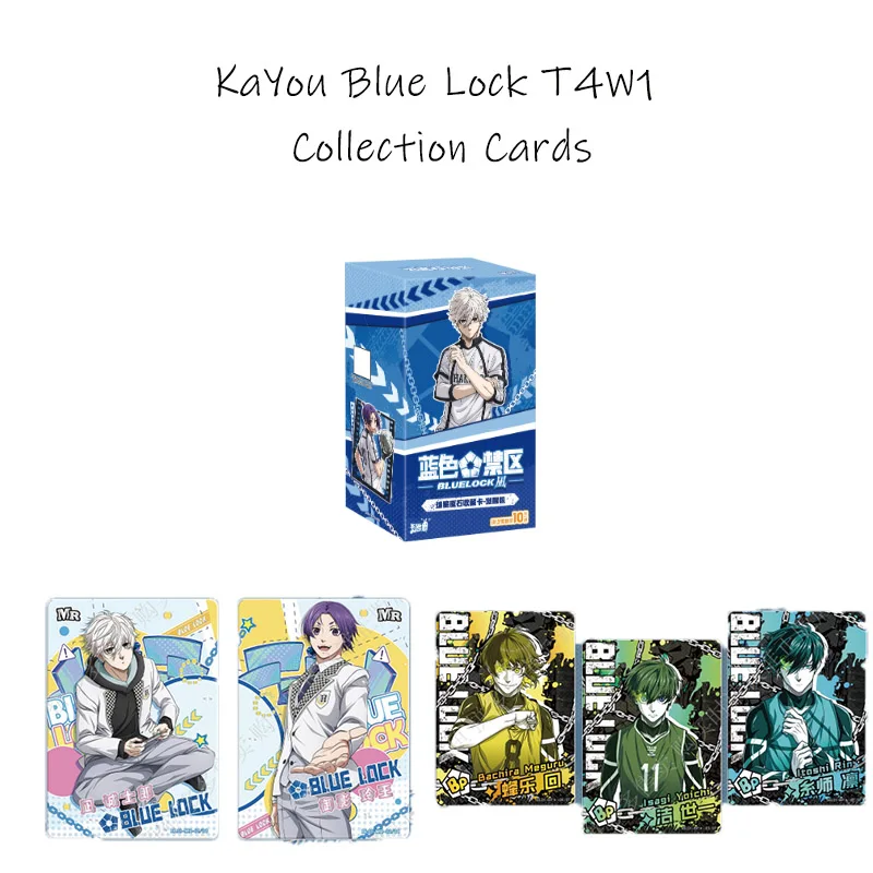 KAYOU Blue Lock Tier4 Wave1 Collection Cards Awakening Pack - Holo Rare Collectible Cards Party Games Tables Games Kids Toys