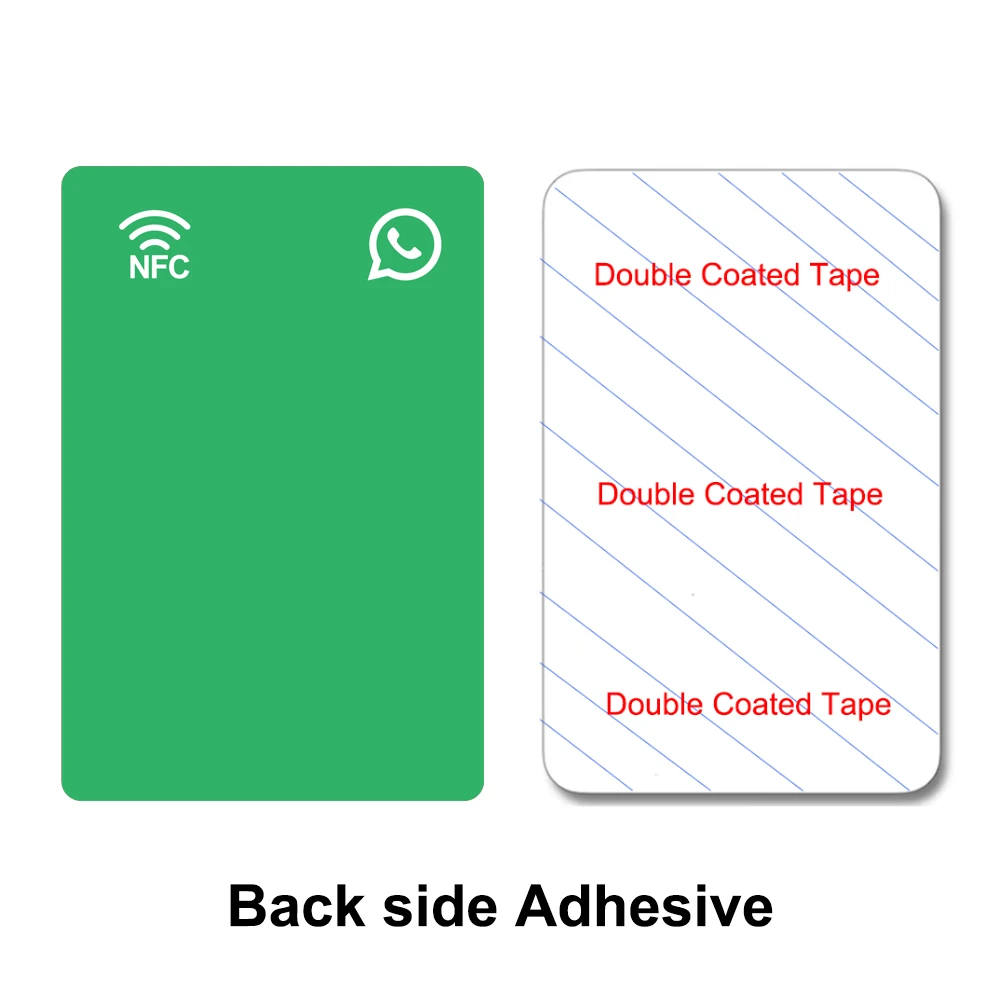 Instagram Facebook WhatsApp Snapchat NFC Tap Business PVC Card Increase Your Followers Tap to Follow NFC215 504Bytes Memory