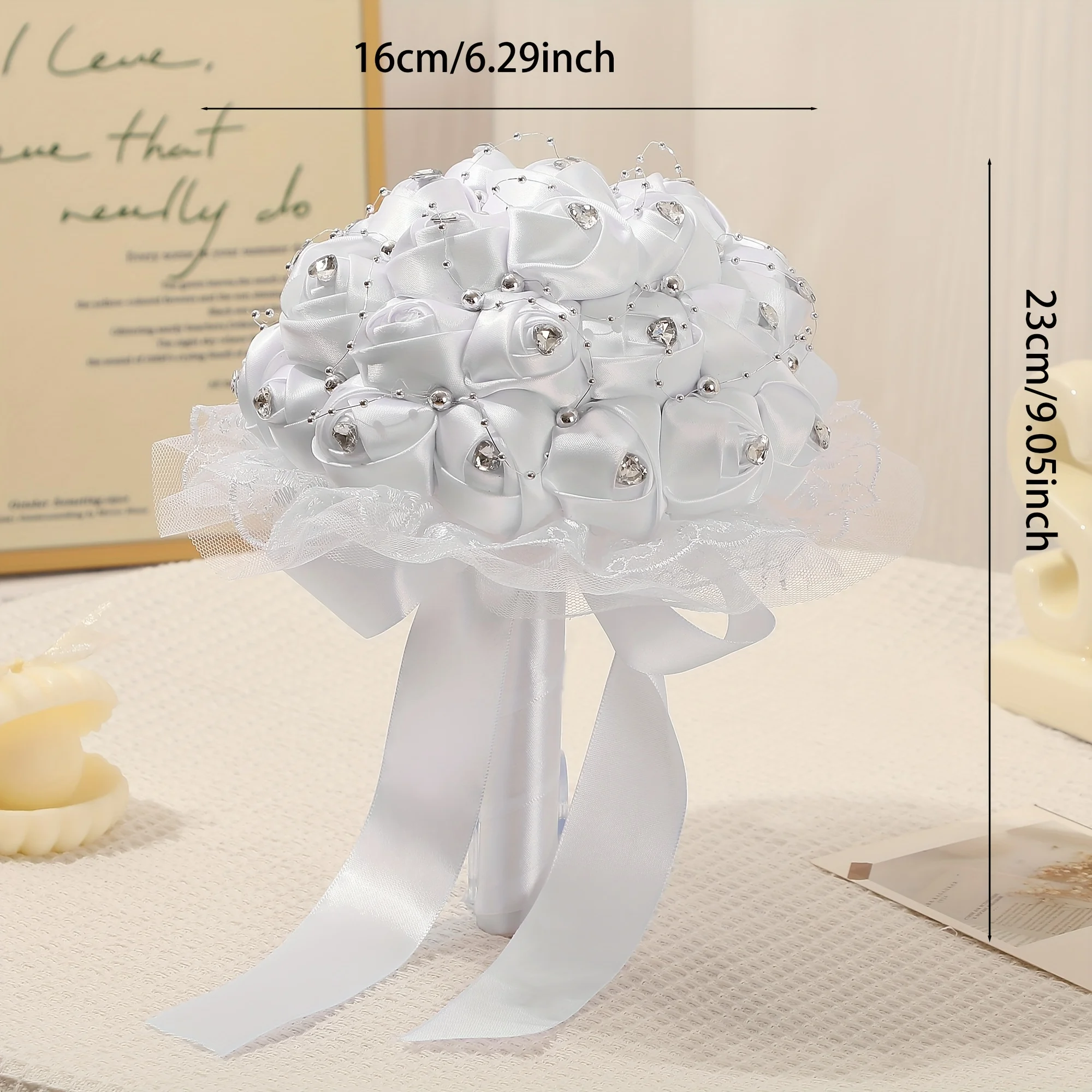 Bride elegant wedding bouquet for wedding anniversary art decoration