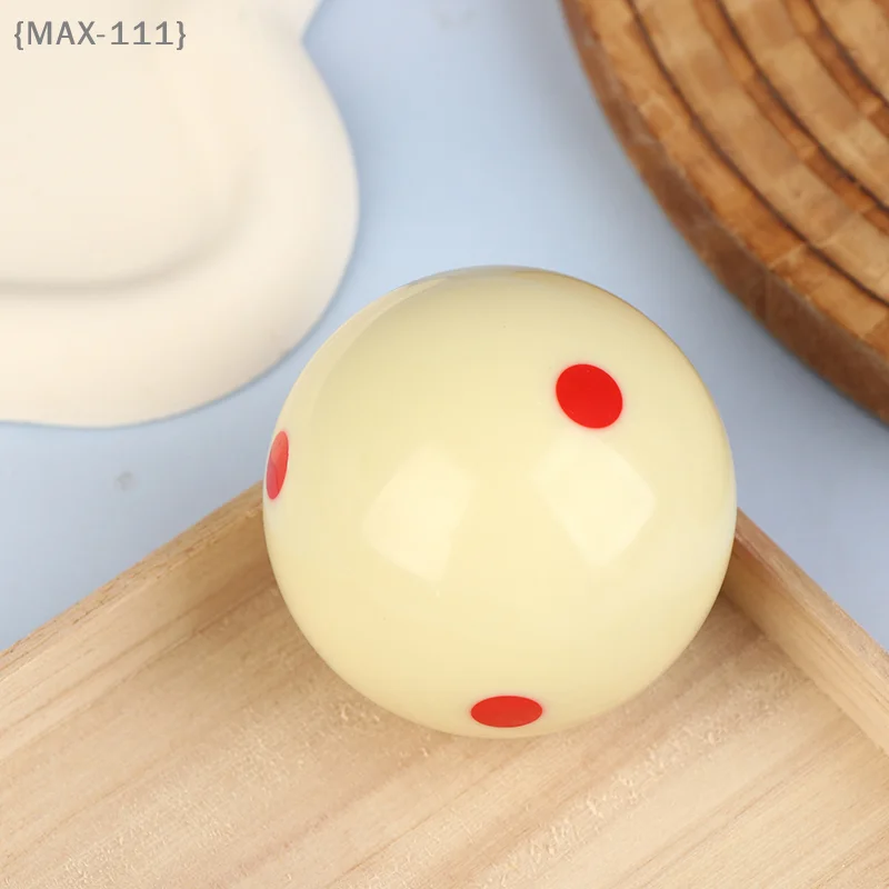 

【F2-MAX111】Billiard Snooker Red Point Practice Training Cue Ball 57.2mm Standard Pool Billiard Cue Ball With 6 Red Dots