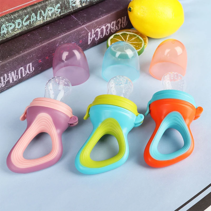 Newborn Pacifier Food Nibble Infant Pacifiers Feeder Kids Fruit Pacifier Baby Feeding Safe Training Nipple Teat Pacifier Bottles