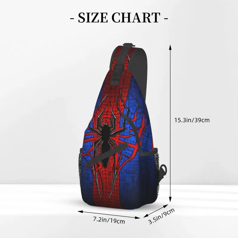 Personalized Spider Man Sling Bag Men Cool Shoulder Chest Crossbody Backpack Traveling Daypack