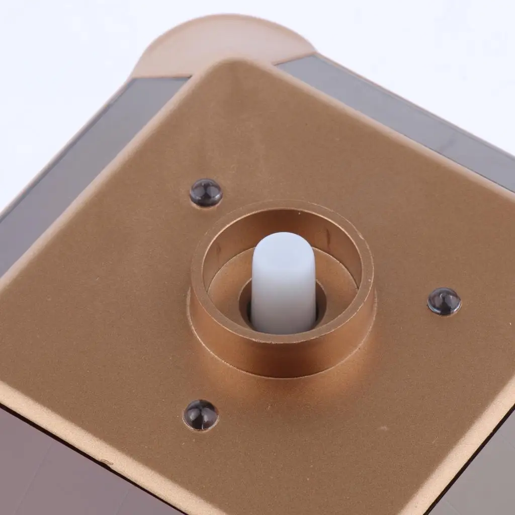 360 Degree Revolving Solar Display Stand Plastic Rotating Platform with LED Light for Jewelry Watches