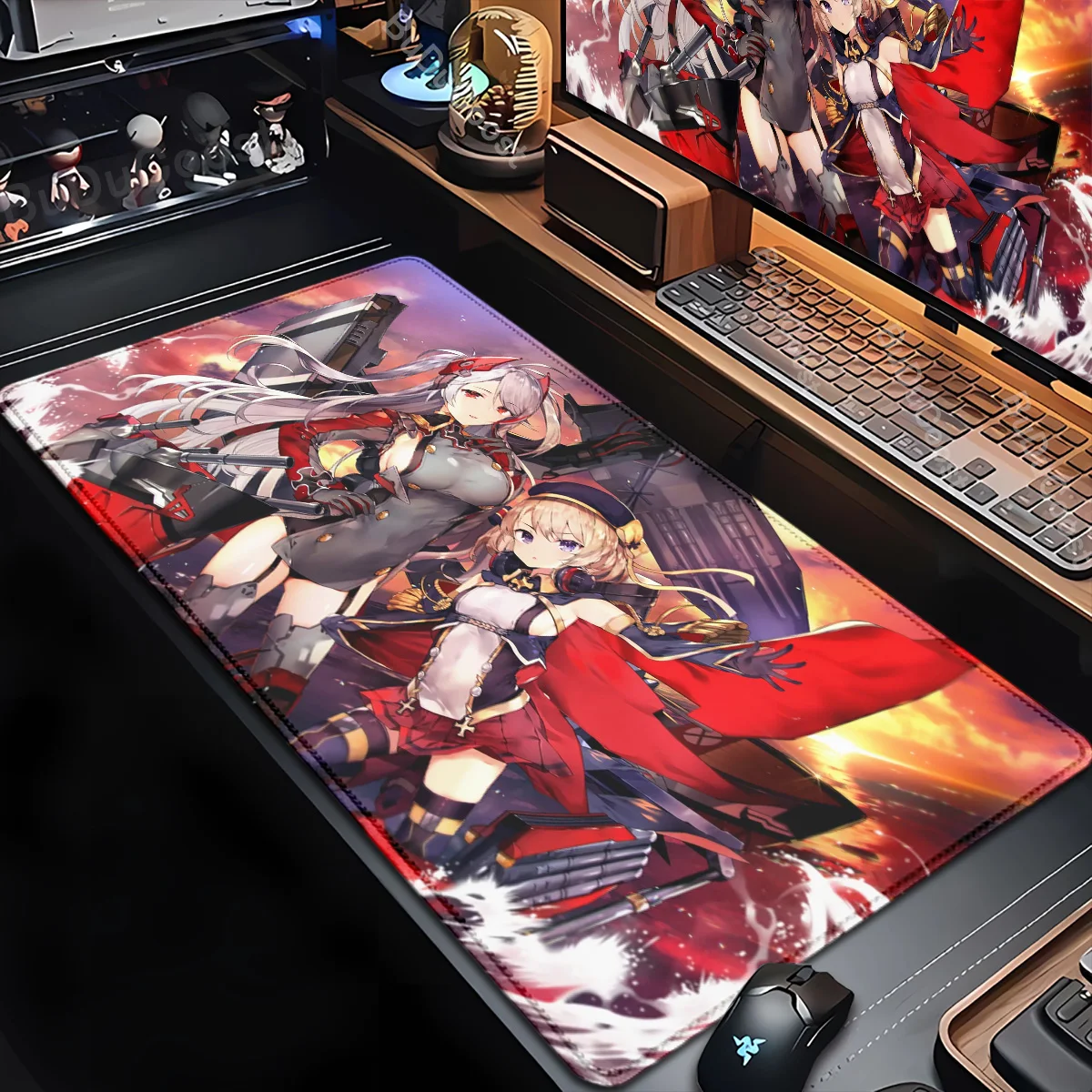 

Anime Azur Lane Computer Mouse Pad HD printing Hot selling Items Keyboard Mausepad Office Accessories 90x40CM Pc Cabinet Deskmat