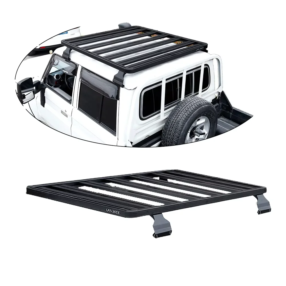 

Roof Rack Basket Car Roof Platform OEM Custom LC76 Car Roof Racks