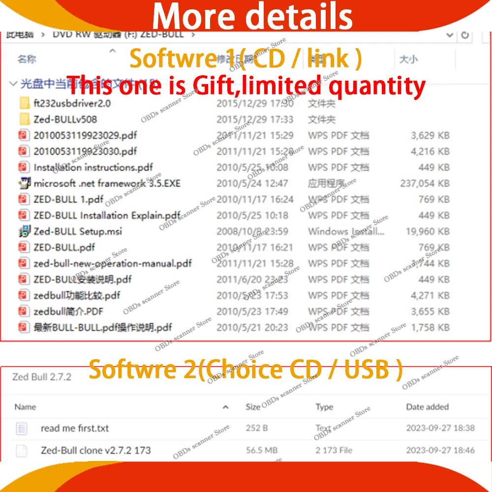 ZedBull Key Master Clone EFfI V2.7.2 Software Infinite Token PIN Code Reader Diagnostic Tool Mini Zed Bull 508 Key Program Clone - view 2