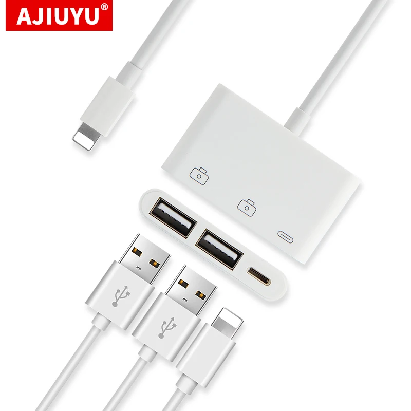 Lightning USB OTG For apple iPad Pro Air 2 3 mini 5 4 ipad10.2 9.7 Tablet Adapter Converter hub to HDMI dock Keyboard