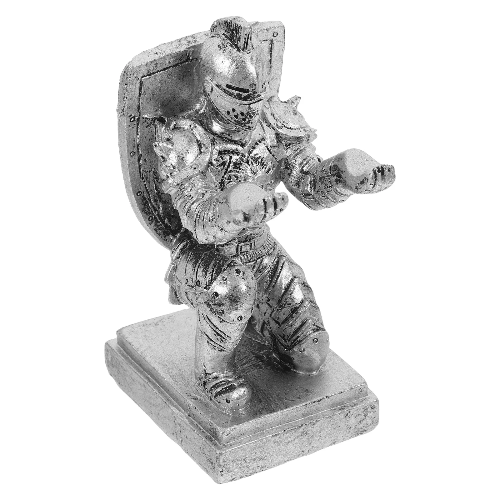 

Knight Shape Pen Holder Resin Office Supplies Organizer Stand For Desk Pencil Cup Multifunctional Vintage Style Wall Mount
