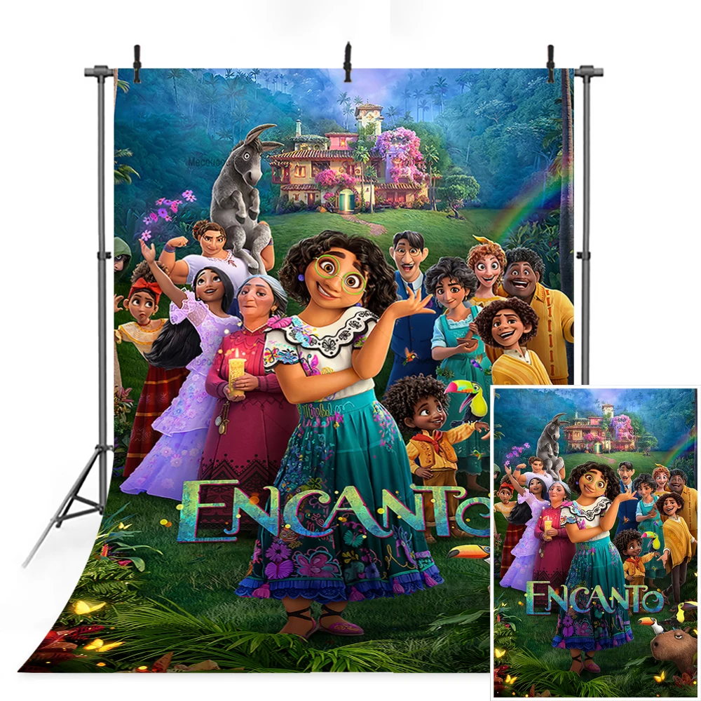 Disney Magic Full House Family Sweet Girl Gifts Birthday Party Vertical Backdrop Custom Child Room Photo Poster Decor Backgroun