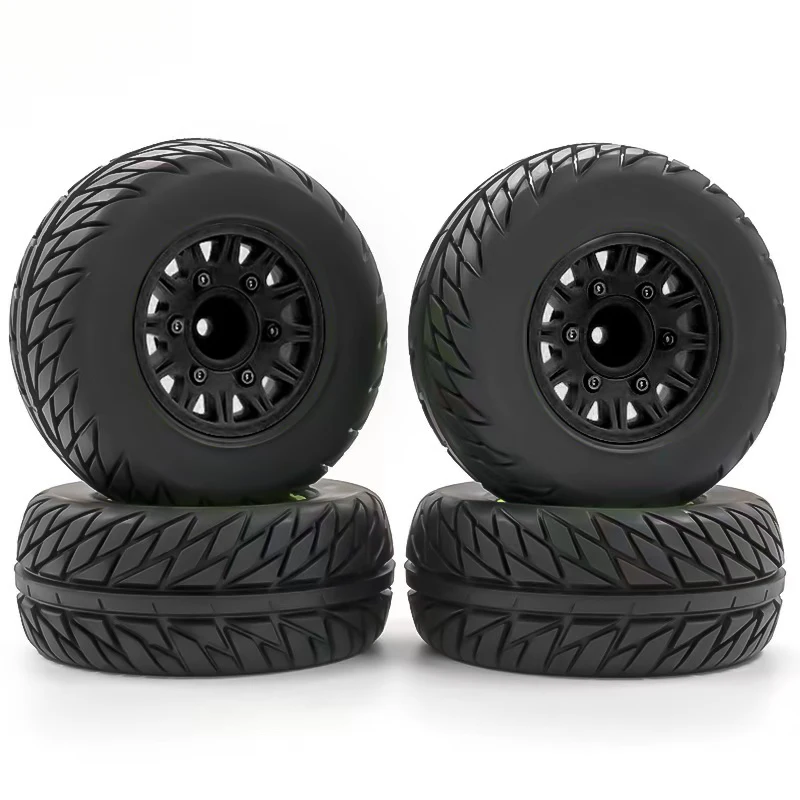 1/10 RC Short Course Truck Tires for All Terrain，Suitable for TRAXXAS Slash4X4 ARRMA SENTON 4X4 V3 Losi Ford Raptor Baja Rey