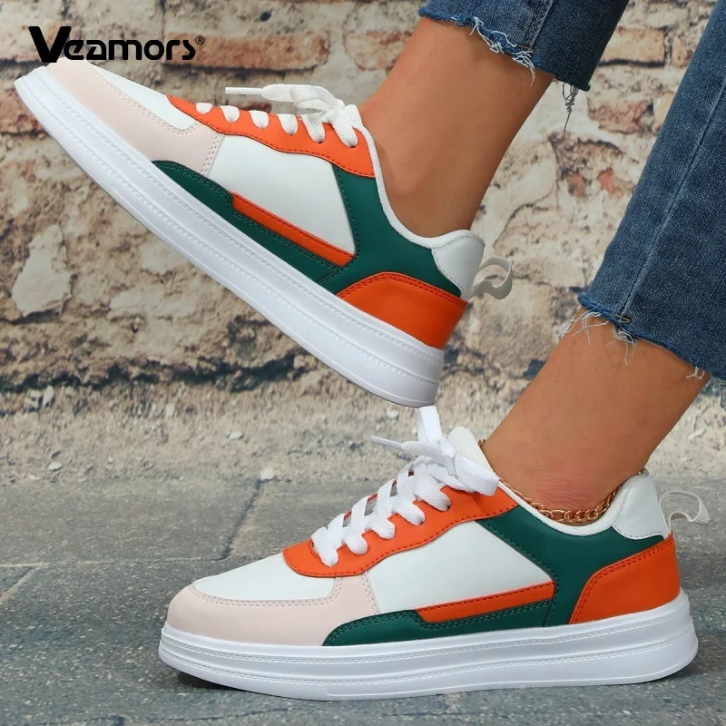 

Men Non-slip Board Shoes PU Leather Women Lace-up Daily Sneakers Fashion Unisex Casual Sports Shoes for Jogging Running Exercise