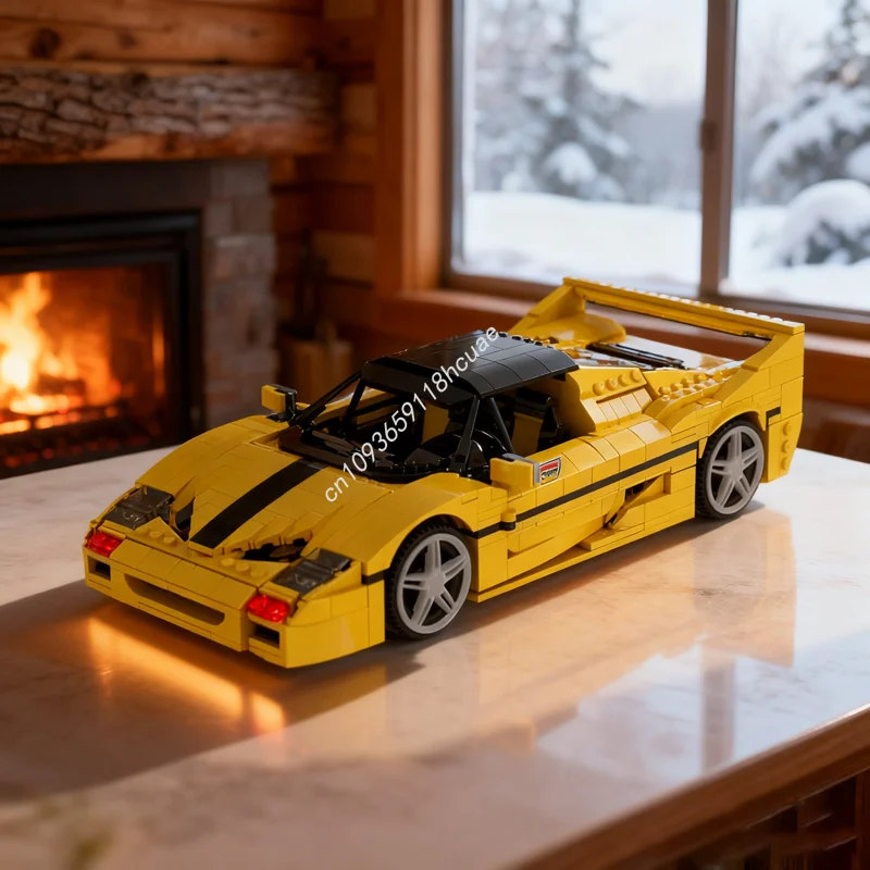 1429 elementów MOC Ferrariesd Spider Look Iconsed Model do składania z klocków, zabawka architektoniczna, zestaw DIY, prezent na Boże Narodzenie, klocki, prezent urodzinowy