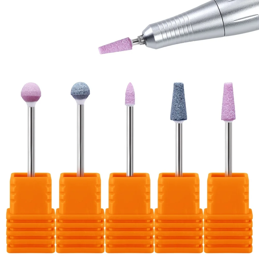 Nail Art Quartz Polishing Head Polishing Machine Accessory Drill Bit Manicure Gel Dead Skin Removal Dust Cleaning Brush Tool