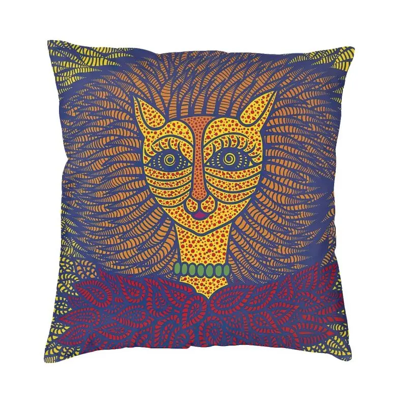 Yayoi Kusama Artwork Yayoi Cushion Cover Two Side Printing Floor Pillow Case for Living Room Cool Pillowcase Decoration