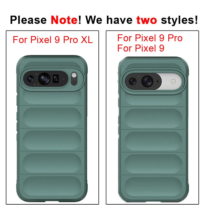 For Google Pixel 9 Pro Case Silicone Cover Pixel 9 Pro Cover Shockproof Rubber Matte Phone Protector Pixel 9 Pro XL Case