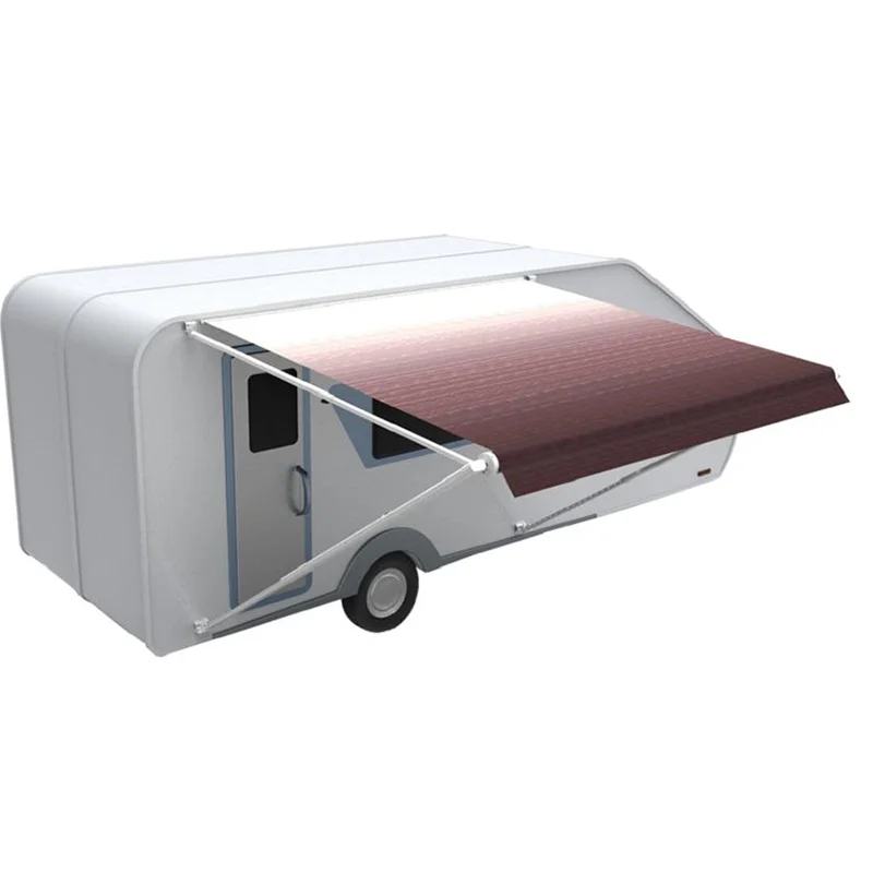 Automatic Waterproof UV Protection RV Caravan Retractable Awning For RV Outdoor Camping And Beach Trips