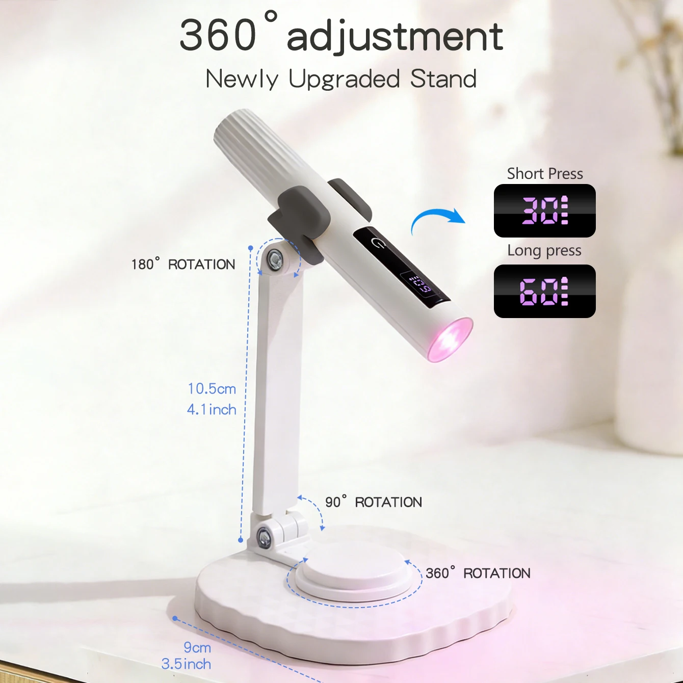 Mini UV Nail Lamp with 360 Sta - огляд і ціна Uv Led Lamp Nail