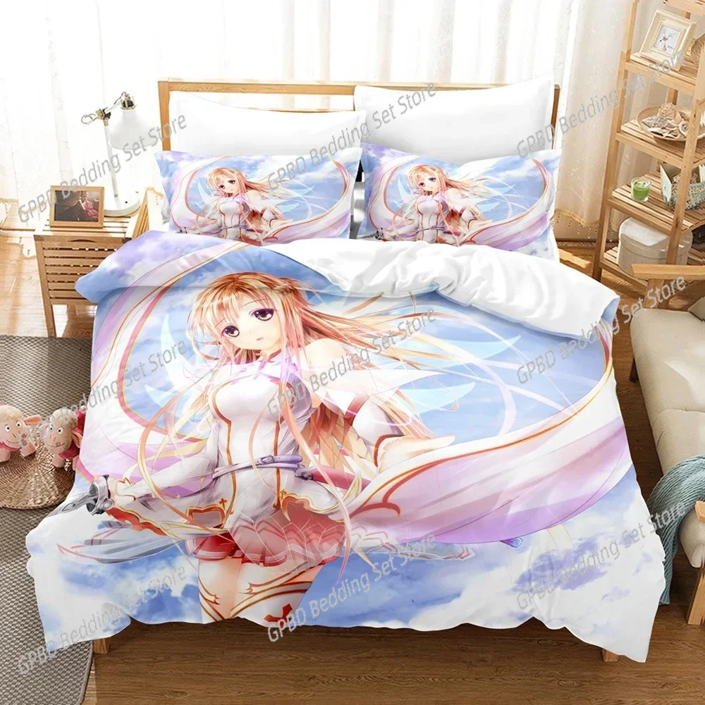 Sword God Domain 3D NEW Duvet Cover Pillowcase Bedding Set Adult Boy Girl Bedroom Decoration Children Single Double Large