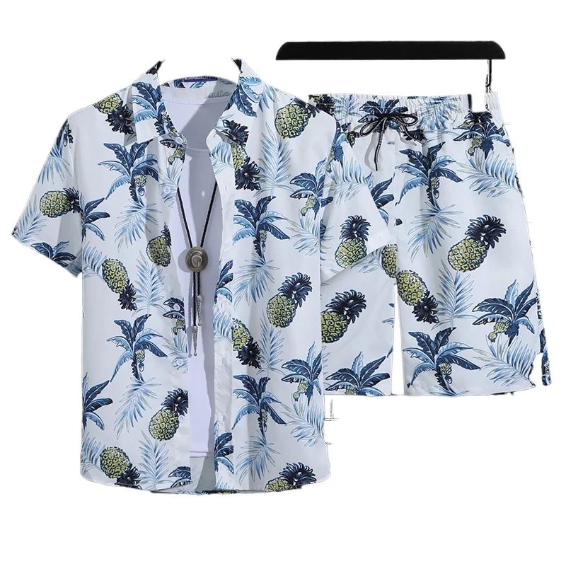 

HAIBINZOULU Men's Short Sleeve Polo Shirt and Shorts Set Casual Summer Outfit