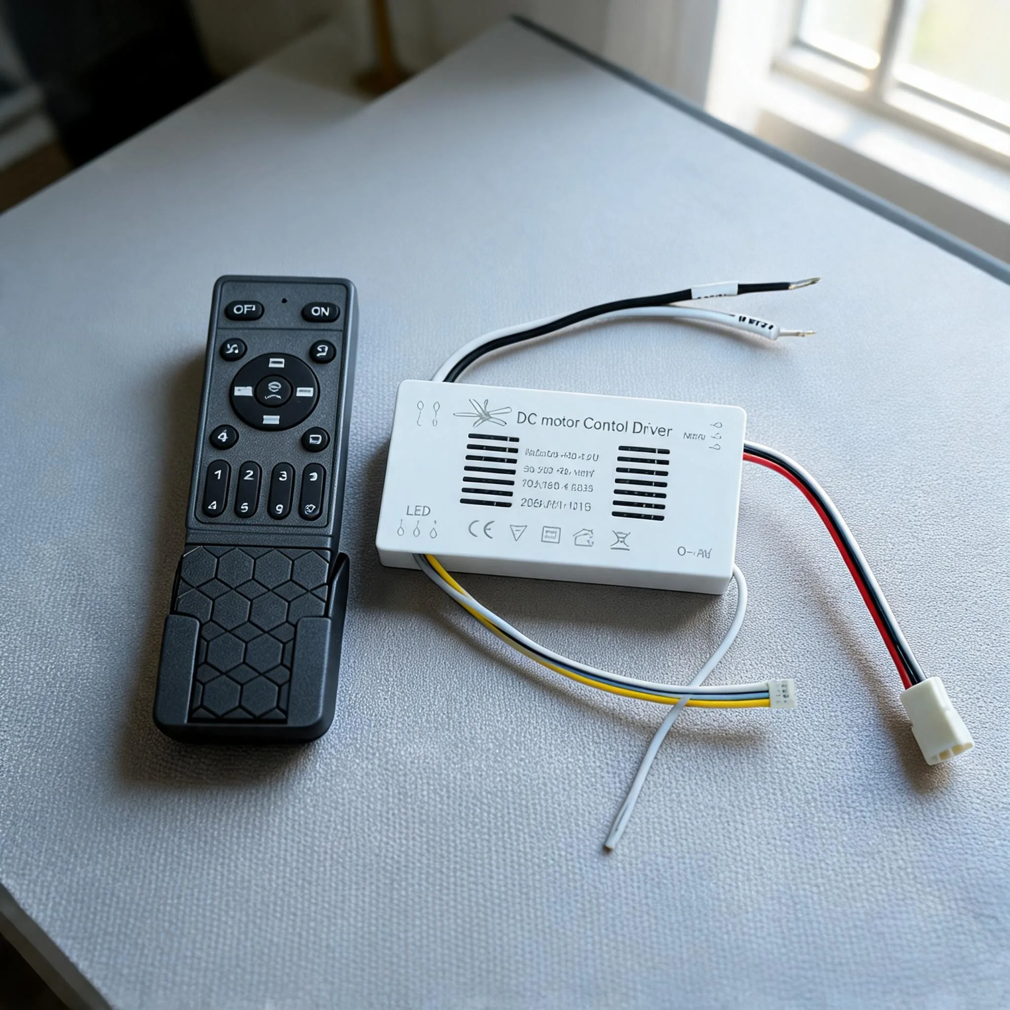 

110V DC Motor Fan Controller Remote Control GY-1019 With Stepless Dimming 24V Compatible With Most Standard Ceiling Fans